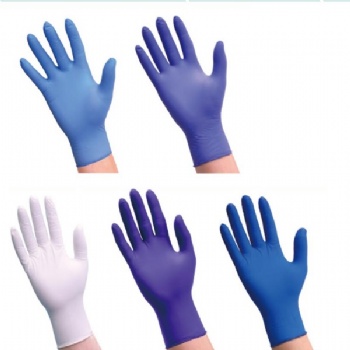 12 inch 8mil full texture disposable blue nitrile examination glove